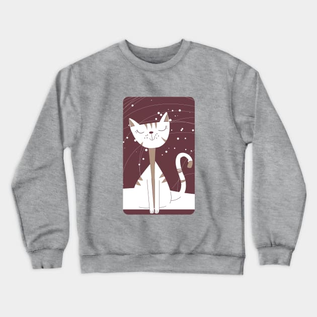 Kitty Cat Crewneck Sweatshirt by Red Rov